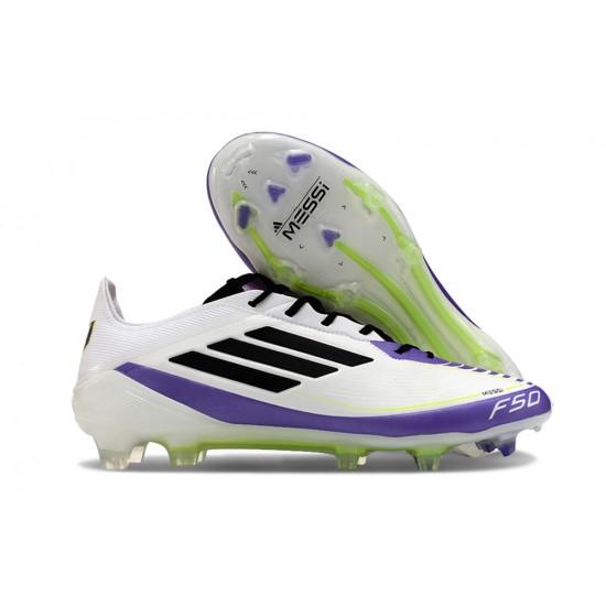 Adidas F50 ELITE FG Black White Football Boots