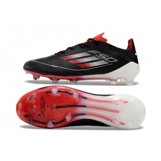 Adidas F50 ELITE FG Men's Black and Red Football Boots