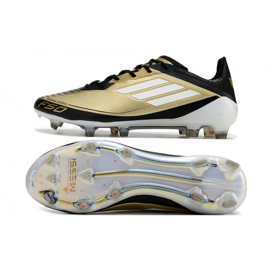 Adidas F50 ELITE FG Men's Gold Black Football Boots