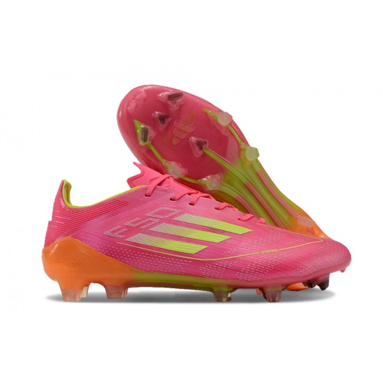 Adidas F50 ELITE FG Pink and Orange Men's Football Boots