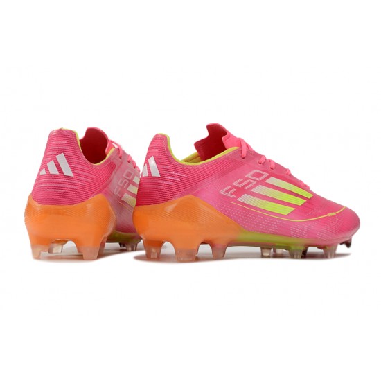 Adidas F50 ELITE FG Pink and Orange Men's Football Boots