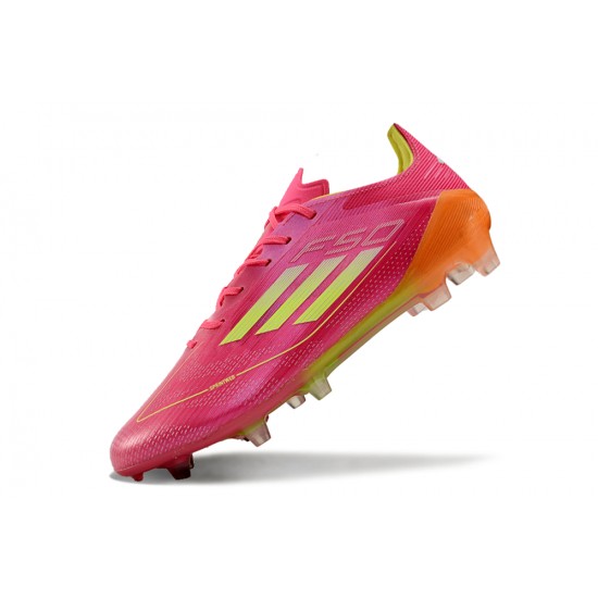 Adidas F50 ELITE FG Pink and Orange Men's Football Boots