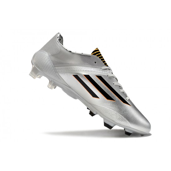 Adidas F50 ELITE FG Silver and Black Football Boots