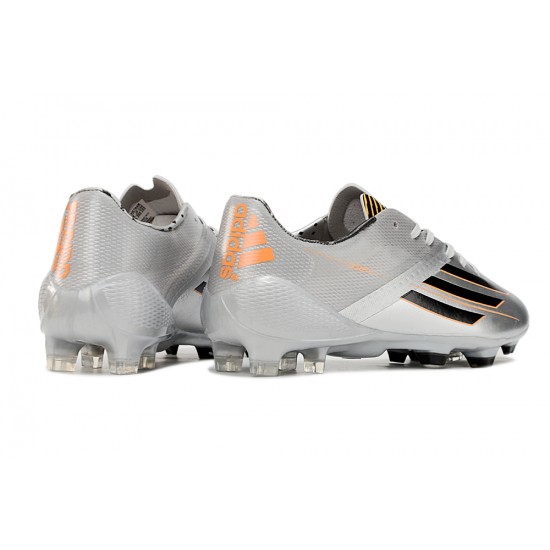 Adidas F50 ELITE FG Silver and Black Football Boots