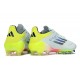 Adidas F50 ELITE FG White Chartreuse Football Boots