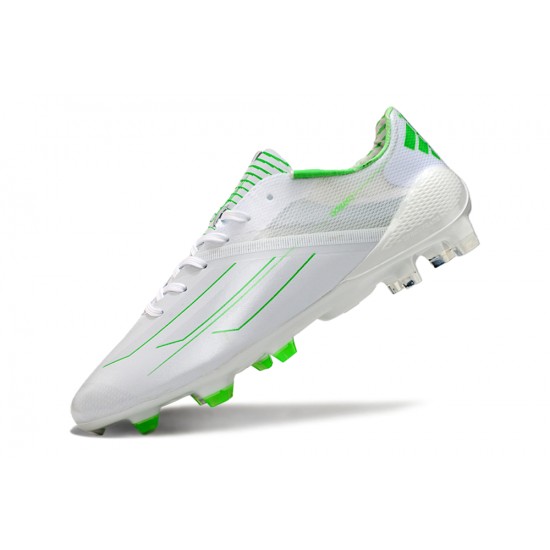 Adidas F50 ELITE FG White Green Low cut Football Boots