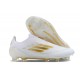 Adidas F50 Elite Laceless FG Low cut White Gold Football Boots