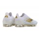 Adidas F50 Elite Laceless FG Low cut White Gold Football Boots