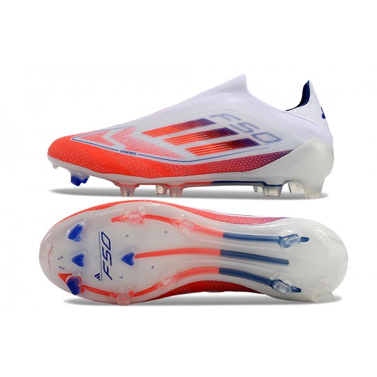 Adidas F50 Elite Laceless FG Orange White Men's Football Boots