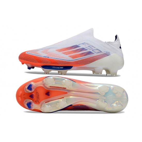 Adidas F50 Elite Laceless FG Orange White Men's Football Boots