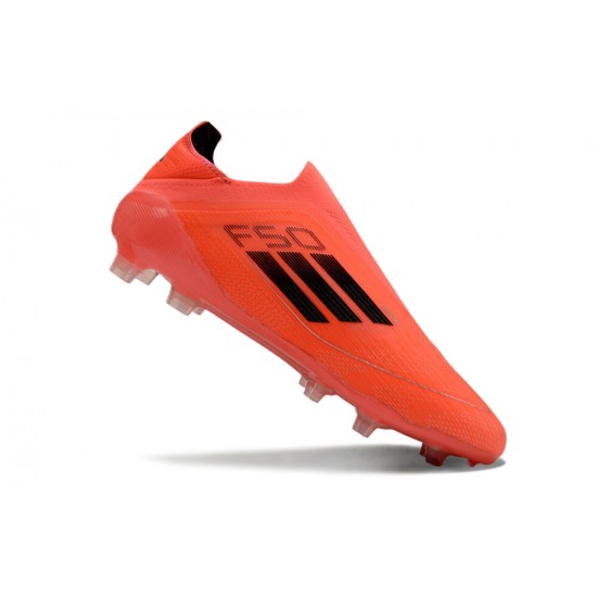 Adidas F50 Elite Laceless FG Shoelace Orange Men's Football Boots