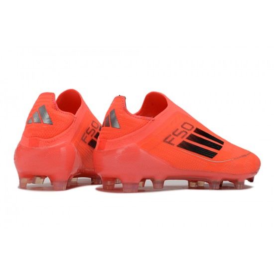 Adidas F50 Elite Laceless FG Shoelace Orange Men's Football Boots