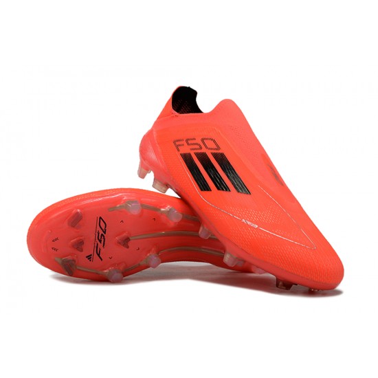 Adidas F50 Elite Laceless FG Shoelace Orange Men's Football Boots