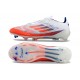 Adidas F50 Elite Laceless FG White and Orange Men's Football Boots