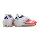 Adidas F50 Elite Laceless FG White and Orange Men's Football Boots