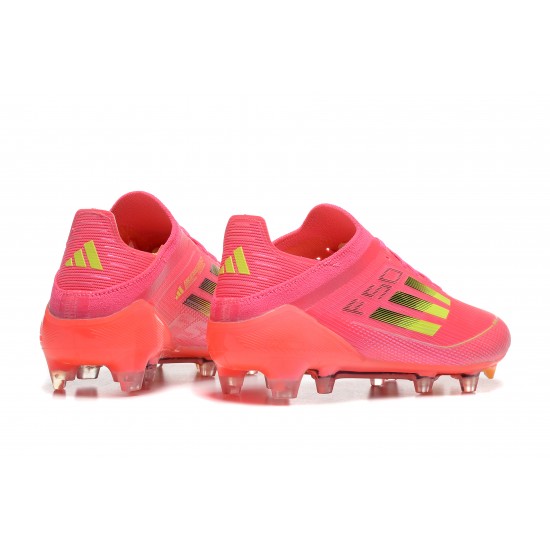 Adidas F50 FG Pink Red Men's Low cut Football Boots