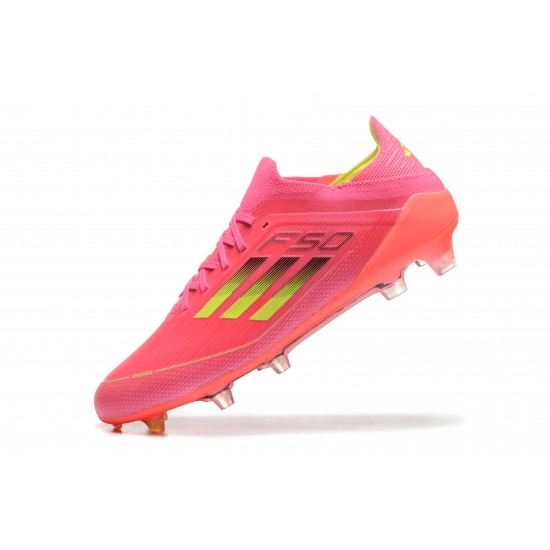 Adidas F50 FG Pink Red Men's Low cut Football Boots