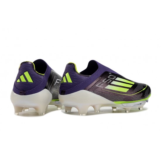 Adidas F50 FG Purple and Black WomenMenFootball Boots