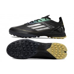 Adidas F50 PRO TF Black Gold Football Boots