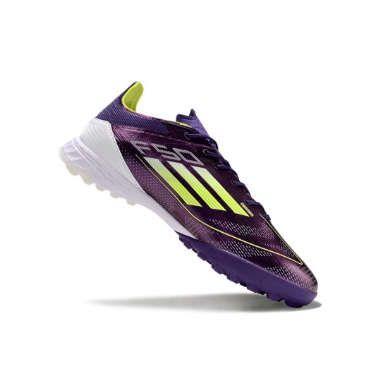 Adidas F50 PRO TF Purple White Men's Football Boots