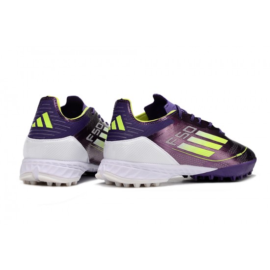 Adidas F50 PRO TF Purple White Men's Football Boots