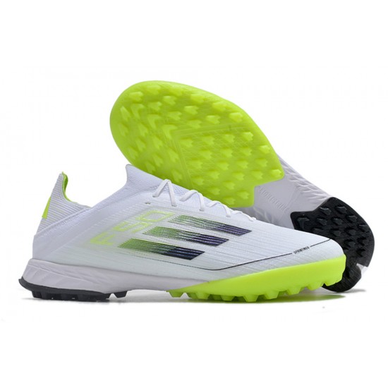 Adidas F50 PRO TF White Green Football Boots