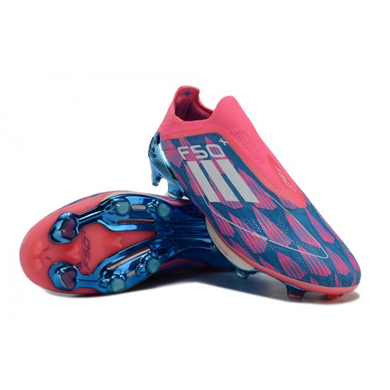 WM Adidas F50 FG Pink Blue shoelace Football Boots