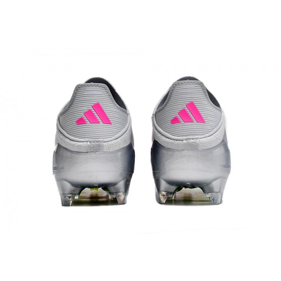 Adidas F50 FG Football Boots Silver Purple Green For Men/Women