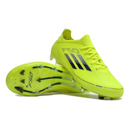 Adidas F50 FG Football Boots Yellow Black For Men/Women