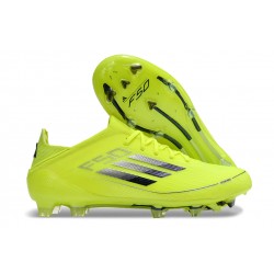 Adidas F50 FG Football Boots Yellow Black For Men/Women