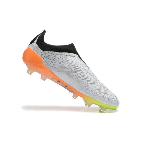 Adidas Predator Accuracy FG Grey Orange Football Boots