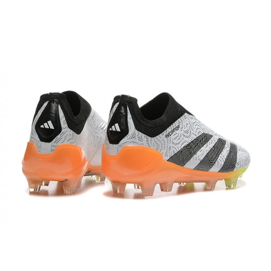 Adidas Predator Accuracy FG Grey Orange Football Boots