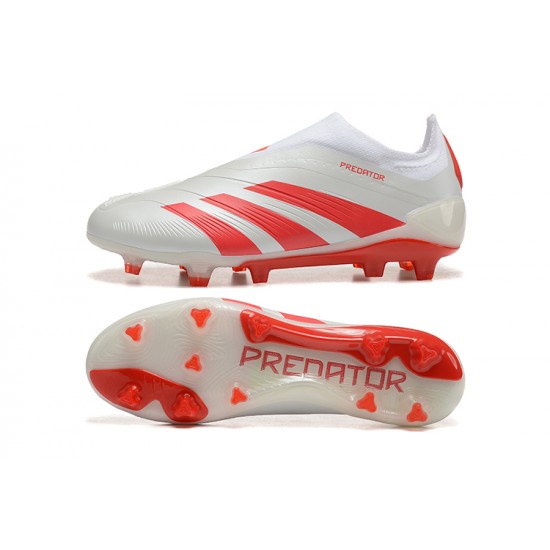 Adidas Predator Accuracy FG Red White Men's Football Boots