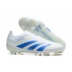 Adidas Predator Accuracy FG White and Blue Men's Football Boots