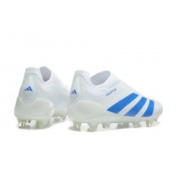 Adidas Predator Accuracy FG White and Blue Men's Football Boots