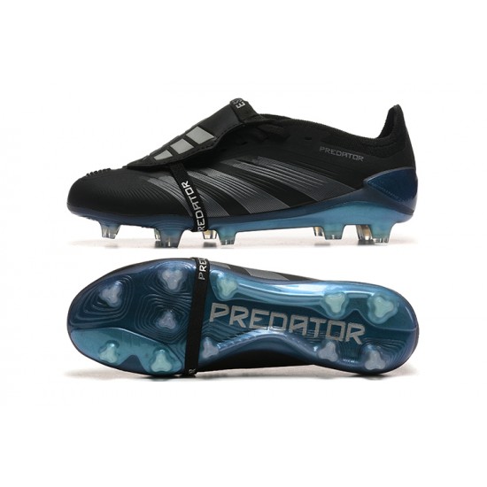 Adidas Predator Accuracy FG Black Blue Men's Football Boots