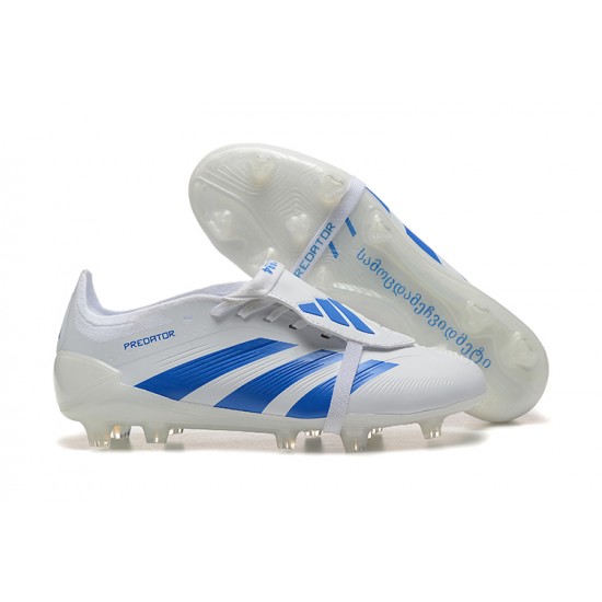 Adidas Predator Accuracy FG White and Blue Football Boots