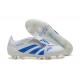 Adidas Predator Accuracy FG White and Blue Football Boots