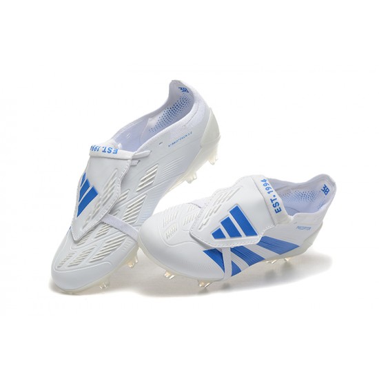 Adidas Predator Accuracy FG White and Blue Football Boots