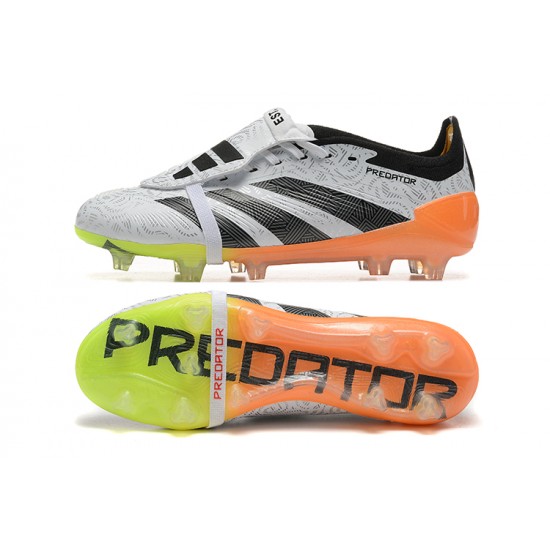 Adidas Predator Accuracy FG White and Orange Football Boots