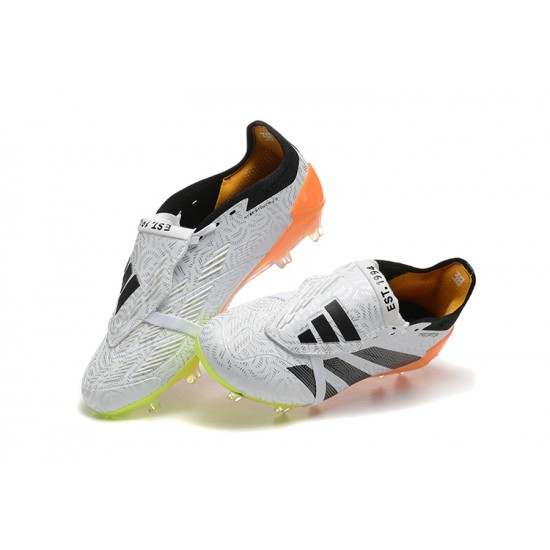 Adidas Predator Accuracy FG White and Orange Football Boots