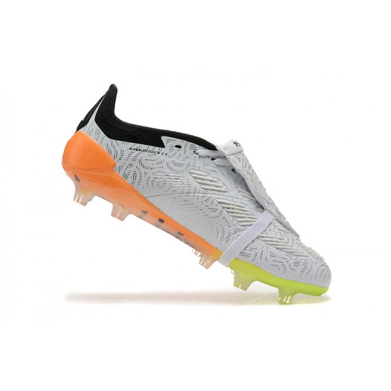 Adidas Predator Accuracy FG White and Orange Football Boots