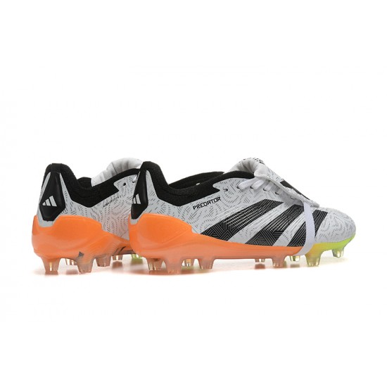 Adidas Predator Accuracy FG White and Orange Football Boots