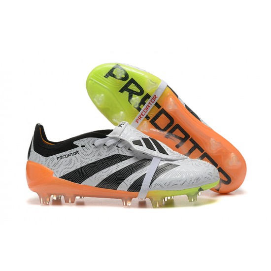 Adidas Predator Accuracy FG White and Orange Football Boots