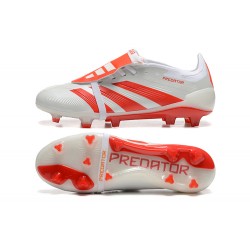 Adidas Predator Accuracy FG White and Red Football Boots