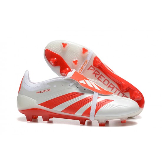 Adidas Predator Accuracy FG White and Red Football Boots