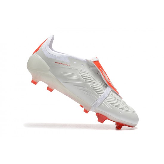 Adidas Predator Accuracy FG White and Red Football Boots