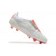 Adidas Predator Accuracy FG White and Red Football Boots