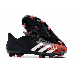 Adidas Predator 20.2 FG Low White Black Red Football Boots