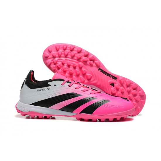 Adidas Predator 24 Elite TF Pink and Black Men's Football Boots